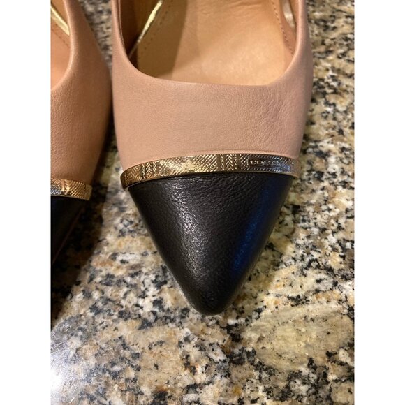 Authentic Coach Tan and Black Leather Pumps Size 10 MSRP $225 - Picture 4 of 9